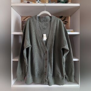 Aerie Fleece Cardigan